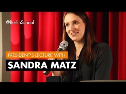 Embedded thumbnail for President&amp;#039;s Lecture with Sandra Matz